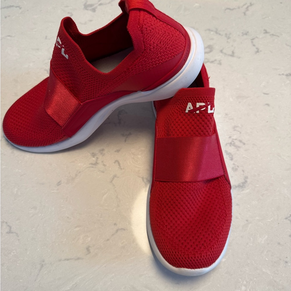 APL TechLoom Bliss Vibrant Red Slip-On Shoes